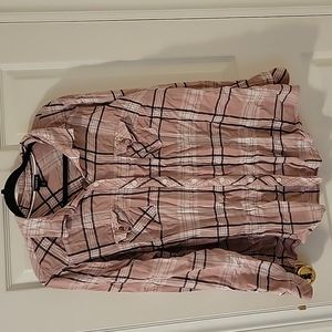 Pink plaid shirt